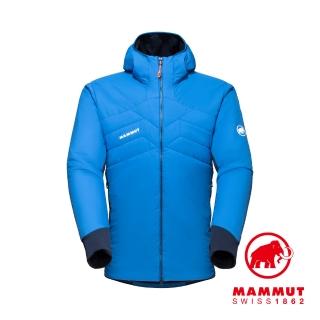 【Mammut 長毛象】Rime Light IN Flex Hooded 機能化纖連帽外套 冰藍/海洋藍 男款 #1013-02150