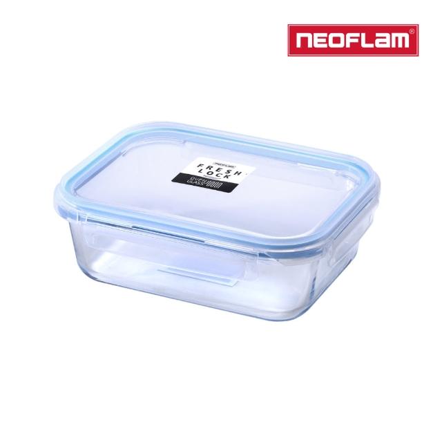 【NEOFLAM】Fresh Lock系列耐熱玻璃保鮮盒(長方形370ml)