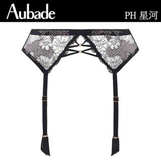 【Aubade】星河刺繡吊襪帶-PH(黑)
