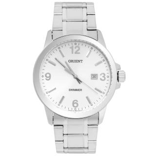 【ORIENT 東方錶】經典銀設計鋼帶腕錶(SUNE5005W0)