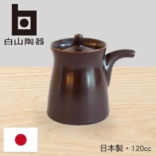 【白山陶器】G型醬油壺/大/深棕(日本國民餐桌上的雋永設計)