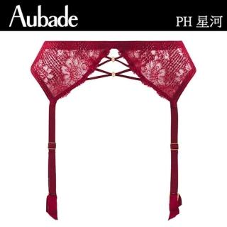 【Aubade】星河刺繡吊襪帶-PH(棗紅)