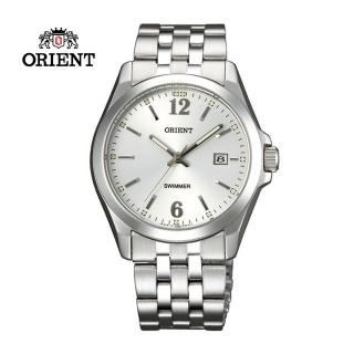 【ORIENT 東方錶】ORIENT 東方錶 OLD SCHOOL系列 復古風石英錶 鋼帶款 白色- 41.0 mm(SUND6004W)