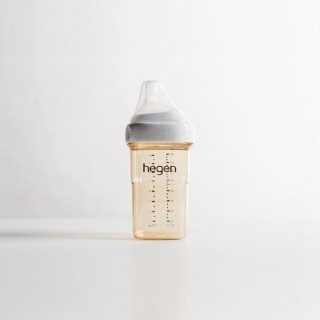 【hegen】金色奇蹟PPSU多功能方圓型寬口奶瓶-240ml(單入)