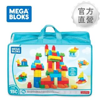 【Mega Bloks 美高積木】150顆豪華大積木套裝(兒童積木/大積木/學習積木/創意DIY拚搭/男孩玩具/女孩玩具)