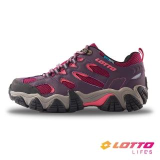 【LOTTO】女 REX 防水登山踏青鞋(紫紅-LT1AWO3807)