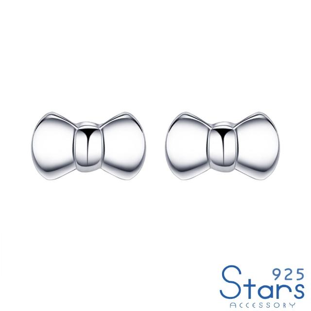 【925 STARS】純銀925可愛蝴蝶結造型耳釘