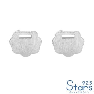 【925 STARS】純銀925長命鎖造型耳釘