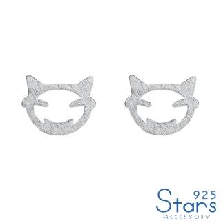 【925 STARS】純銀925小惡魔造型耳釘
