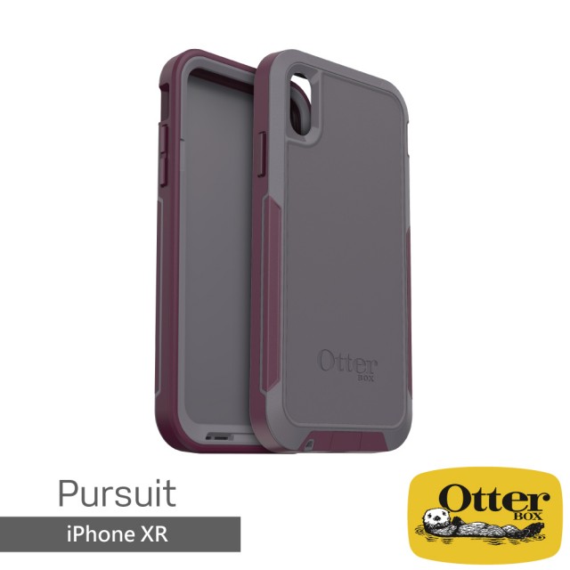 【OtterBox】iPhone XR 6.1吋 Pursuit探索者系列保護殼(灰/紫)