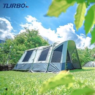 【Turbo Tent】Adventure 300 一房一廳八人帳篷(快速帳 速搭帳 全遮光 類 黑膠)