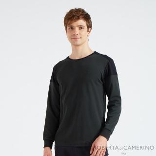 【ROBERTA 諾貝達】男裝 智慧型纖維 長袖POLO棉衫(墨綠色)