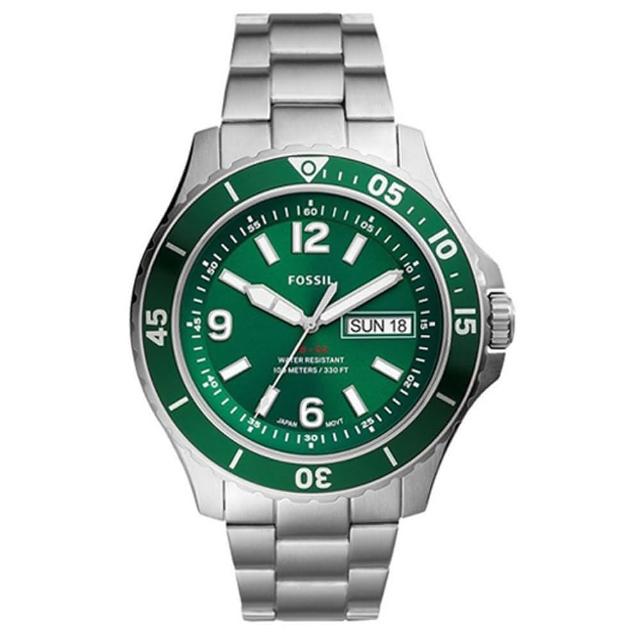 【FOSSIL】運動綠色時尚腕錶(FS5690)