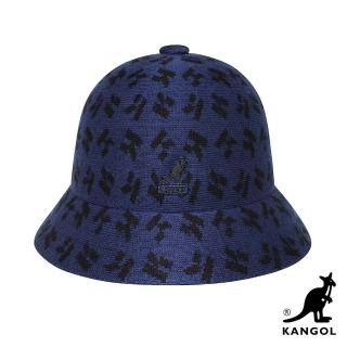 【KANGOL】SQUARE K 鐘型帽(深藍色)