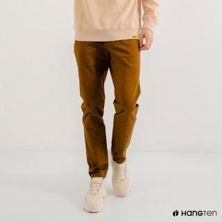 【Hang Ten】男裝-經典款-SKINNY FIT緊身長褲(卡其色)