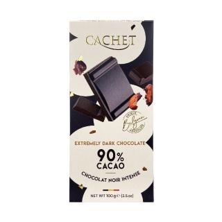 即期品【Cachet】凱薩90%巧克力(100G 效期2025/11/13)