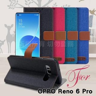 【GENTEN】OPPO Reno 6 Pro 自在文青風支架皮套