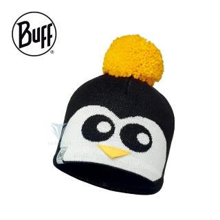 【BUFF】BF113457 PENGUIN BLACK-兒童Polar針織保暖帽-俏皮企鵝毛球(針織保暖帽/Polar/青少年/兒童)