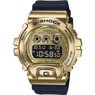 【CASIO 卡西歐】G-SHOCK代言人廣告款金色IP錶圈6900系列搭載耐衝擊構造-金色(GM-6900G-9)