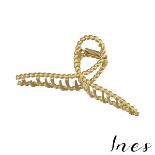 【INES】復古麻花造型典雅交叉爪夾 髮夾 抓夾(2款任選)