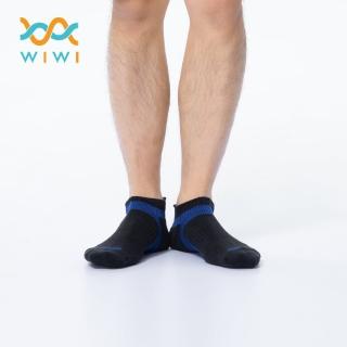 【WIWI】【現貨】活力運動抑菌船型除臭襪 男生-黑藍色 M-XL(MIT台灣製造 除臭抑菌 銀離子 光觸媒 襪子)