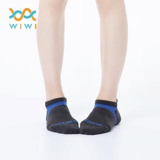 【WIWI】【現貨】活力運動抑菌船型除臭襪 女生-黑藍色 M-XL(MIT台灣製造 除臭抑菌 銀離子 光觸媒 襪子)