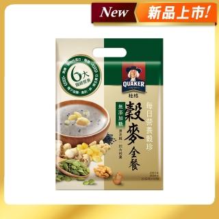 【QUAKER桂格】營養穀珍麥片穀麥全餐-無糖(23gx10包/袋)