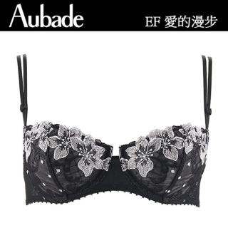 【Aubade】愛的漫步蕾絲無襯內衣-EF(黑白花)