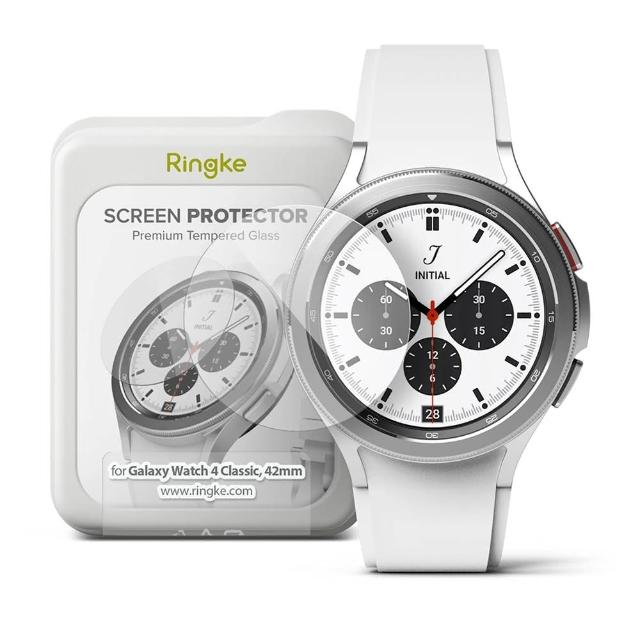 【Rearth】Ringke 三星 Galaxy Watch 4 42/46mm 玻璃螢幕保護貼(3+1片裝)