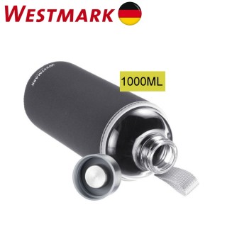 【德國WESTMARK】玻璃冷水壺1000ML灰(送潛水衣保護套)