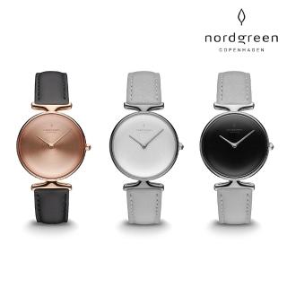 【Nordgreen 官方直營】Unika 柔和之美女錶 指針皮革錶帶(均一價 多款任選)
