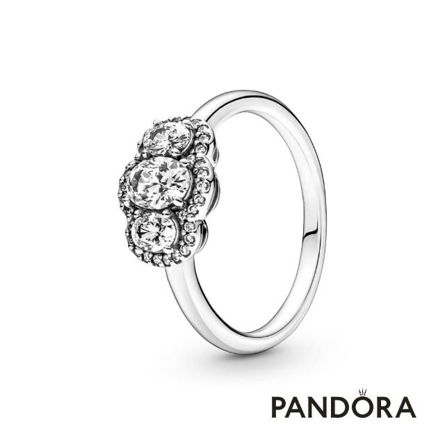 【Pandora官方直營】復古三石戒指-絕版品
