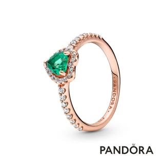 【Pandora官方直營】璀璨立體心形寶石戒指
