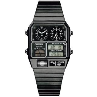【CITIZEN 星辰】Chronograph系列 型男必備 復刻電子計時腕錶 母親節 禮物(JG2105-93E)