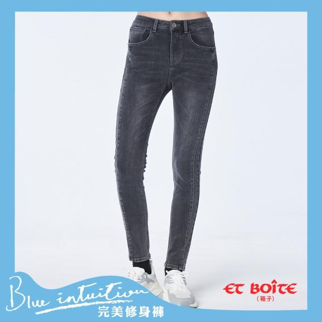 【BLUE WAY】女款 高腰 修身9分 窄直褲 牛仔褲-ETBOITE箱子