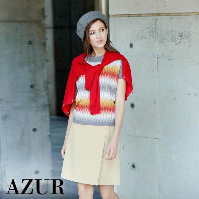 【AZUR】百搭素面造型層次短裙