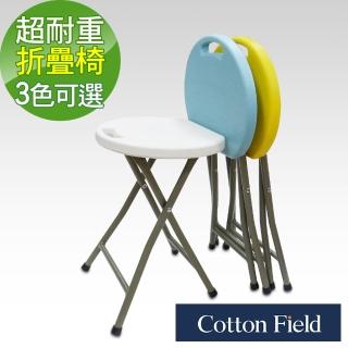 【棉花田】海爾多功能加強型耐重折疊圓凳-3色可選