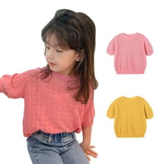 【Baby 童衣】女童上衣 針織鏤空T恤 88668(共2色)