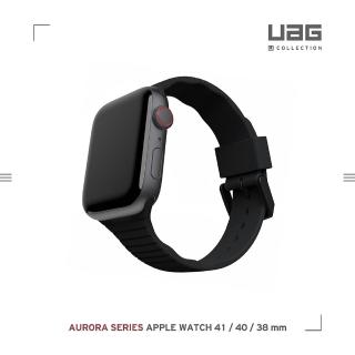 【UAG】（U）Apple Watch 38/40/41mm 透氣矽膠錶帶-黑
