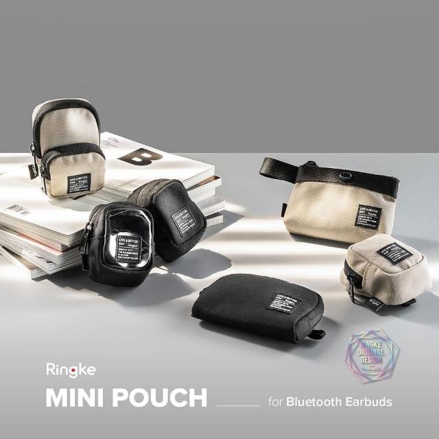 【Ringke】Mini Pouch 輕便隨身收納包 黑色 褐色 透明(Rearth 登山扣 AirPods Pro 小物 便攜 尼龍 防水)