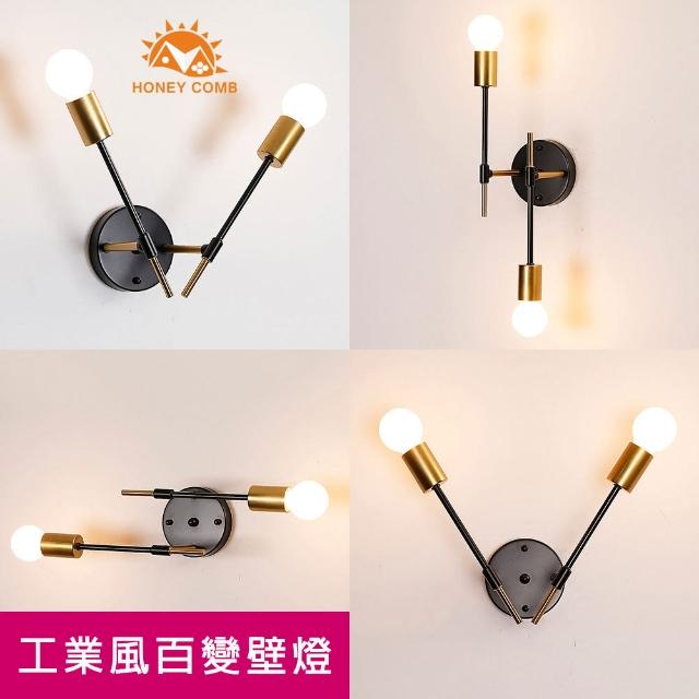 【Honey Comb】工業風百變壁燈(KC2159-2)