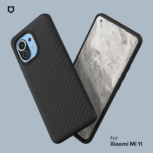 【RHINOSHIELD 犀牛盾】小米 Xiaomi Mi 11 Solidsuit 碳纖維紋路防摔背蓋手機保護殼(碳纖維紋路)