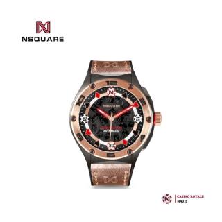 【NSQUARE】CASINO系列 限量皇家賭場橡膠腕錶-玫金款 G0544-N40.2