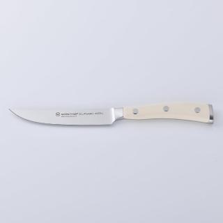 【WUSTHOF 三叉】三叉牌 Classic Ikon W 牛排刀 12cm 白柄 新版 盒裝(平輸品)