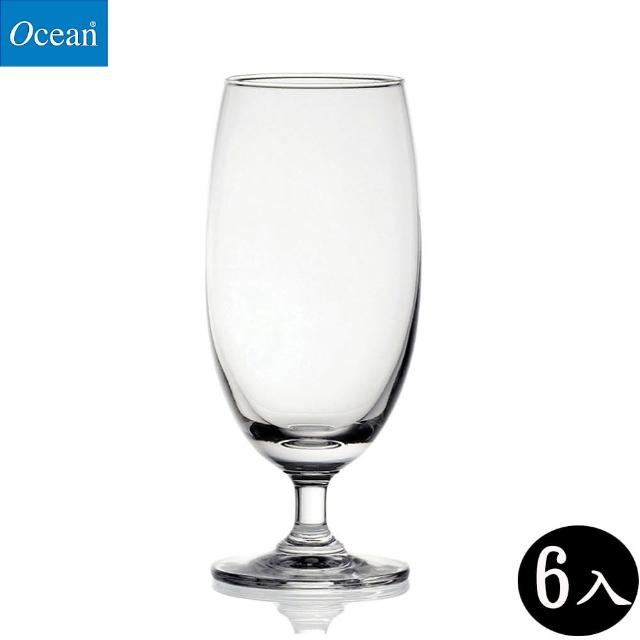 【Ocean】標準高腳啤酒杯 415cc 6入組(啤酒杯)