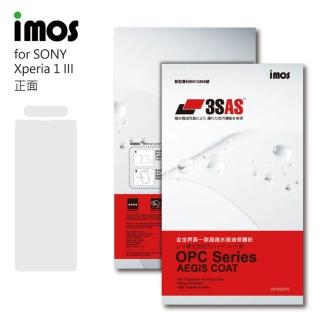【iMos】Sony Xperia 1 III 3SAS 疏油疏水 螢幕保護貼(塑膠製品)