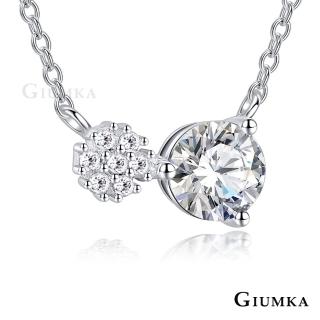 【GIUMKA】純銀項鍊．單鑽．雪花造型．短項鏈(新年禮物)