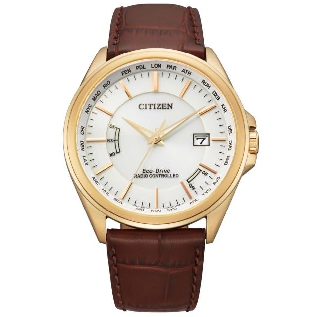 【CITIZEN 星辰】紳士必備電波光動能腕錶(CB0253-19A)