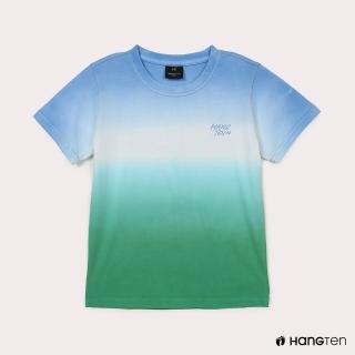 【Hang Ten】男童-漸層設計短袖T恤-綠