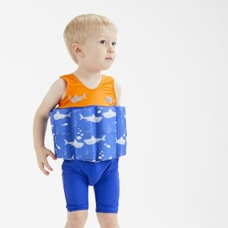 【Splash About 潑寶】兒童泳衣 浮力 短褲 防曬 - 亮橘鯊魚(兒童浮力泳裝)